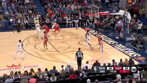 【NBA录像回放】掘金vs鹈鹕第2节 球哥快攻大放异彩