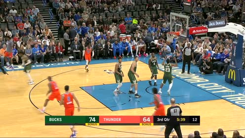 【NBA集锦】关键时刻还得看大哥的 保罗里外全有连得五分