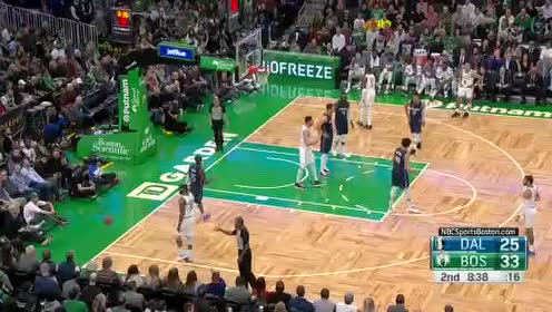 【NBA录像回放】独行侠vs凯尔特人第2节 绿军眼神防守鲍威尔暴扣