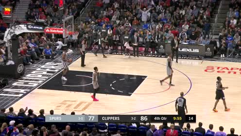 【NBA集锦】是个狠人 路威抗人强突拿两分打停马刺