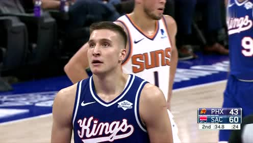 【NBA录像回放】太阳vs国王第2节 霍姆斯飞身上篮举火烧天