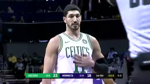 【NBA录像回放】凯尔特人vs黄蜂第1节 塔图姆抢断反击一条龙折叠暴扣