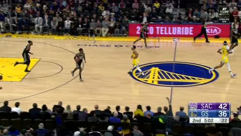 【NBA集锦】拉塞尔人缝送击地妙传 考利斯坦吃饼轻松上篮命中