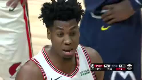 【NBA录像回放】开拓者vs掘金 白边砍33分喜提生涯新高