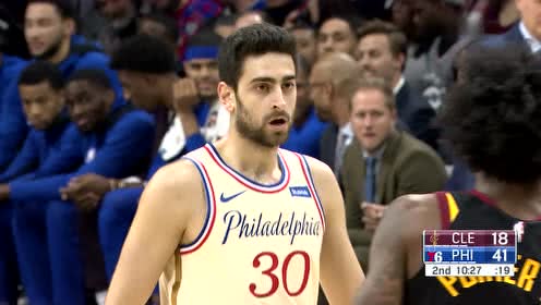 【NBA录像回放】骑士vs费城第2节