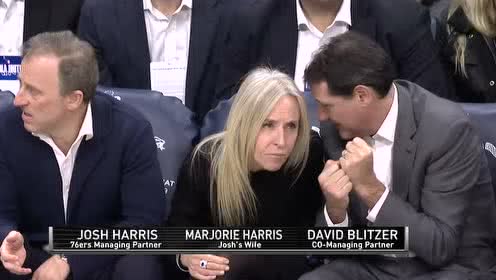 【NBA录像回放】掘金vs76人第2节 约基奇恩比德禁区内互爆