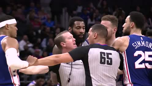 【NBA集锦】费城125-109活塞 西蒙斯三双76人送活塞五连败