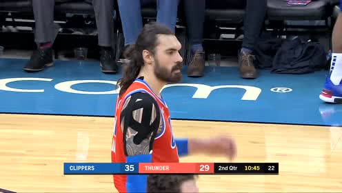 【NBA集锦】亚当斯策应击地给的恰到好处 纳德空切炸扣势大力沉