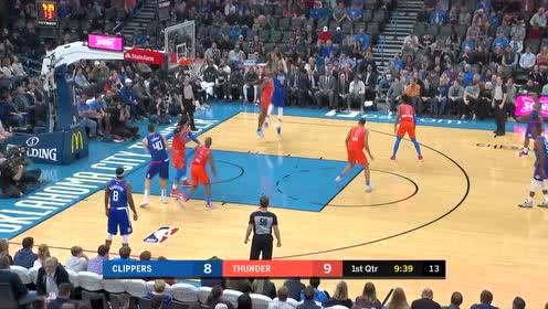 【NBA集锦】乔治后仰跳投空心入网 保罗追身三分还以颜色