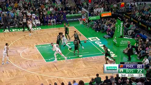 【NBA集锦】极其出色的进攻手感 布克突破禁区演绎极限后仰跳投