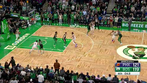 【NBA集锦】决胜时刻！塔图姆大心脏关键三分拼命逐日