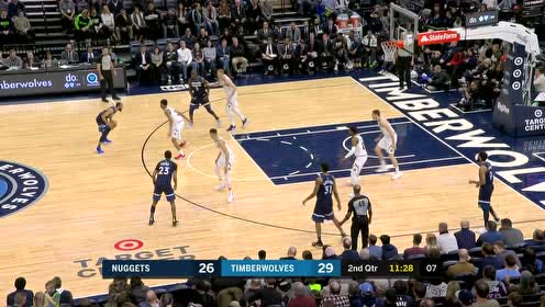 【NBA录像回放】掘金vs森林狼第2节 约老师大秀传球