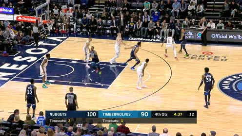 【NBA集锦】关键时刻不含糊 唐斯弧顶三分果断出手续命