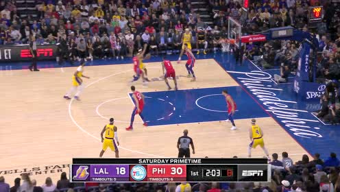 【NBA集锦】冲起来完全拦不住 浓眉哥空切跟进打进加罚