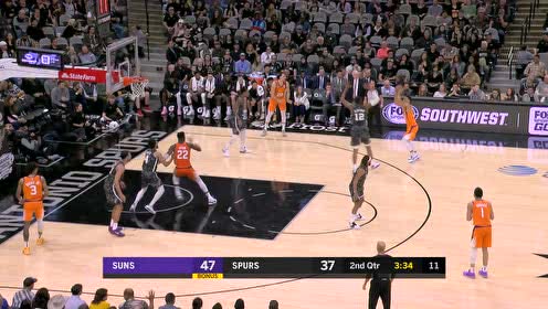 【NBA集锦】艾顿击地连线布克 篮下强起强势打成2+1