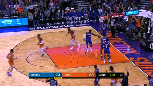 【NBA集锦】就这么把比分反超了 布克分球乌布雷再中三分