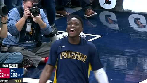 【NBA录像回放】公牛vs步行者加时1 布罗格登连珠炮摄奠定胜局