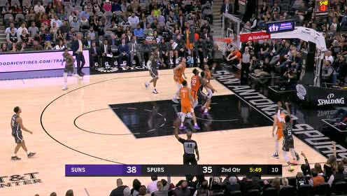 【NBA录像回放】太阳vs马刺精华回放 布克狂砍35分轰炸内线带队取胜