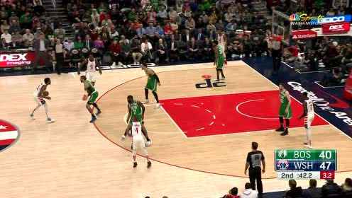 【NBA集锦】奇才今天投疯了 麦克雷对位塔图姆撤步超远三分全场欢呼