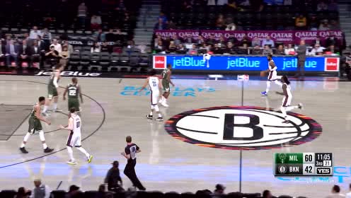 【NBA集锦】你敢放我就敢投 字母哥张弓搭箭再中弧顶三分