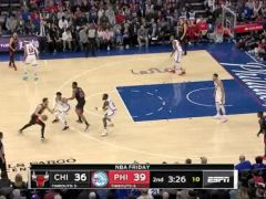 【NBA集锦】今天的公牛够硬 马尔卡宁干拔三分追平费城