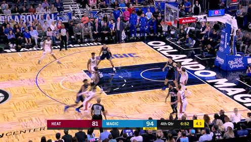 【NBA集锦】道高一尺魔高一丈 希罗灵巧突破戈登紧追三分再压顶