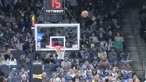 【NBA集锦】勇士人人都是三分高手 普尔接球跳投打成3+1