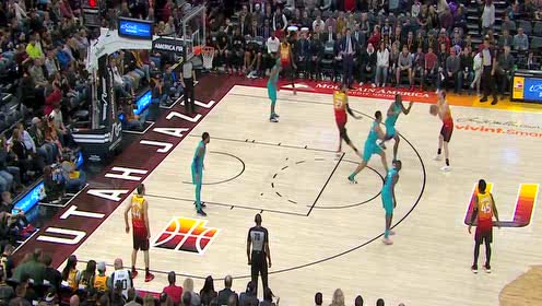 【NBA集锦】戈贝尔vs黄蜂集锦 全场15分13篮板轰炸内线带队取胜