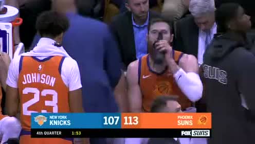 【NBA录像回放】尼克斯vs太阳第4节 艾顿超远长传贝恩斯
