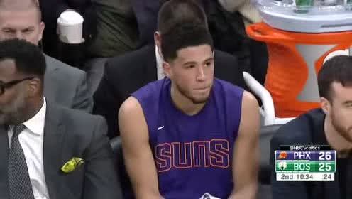 【NBA录像回放】太阳vs凯尔特人第2节 斯马特连续三记三分