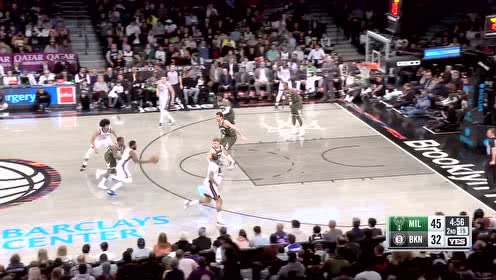 【NBA集锦】终于打破得分荒 欧文突破分球钱德勒挑战雄鹿内线得手