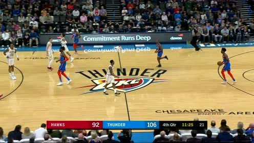 【NBA集锦】篮板都要晃三晃 特雷杨强势高抛科林斯空接战斧劈扣泄愤