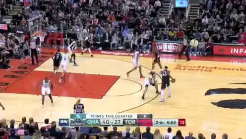 【NBA录像回放】黄蜂vs猛龙第2节 罗齐尔火热手感豪取五分