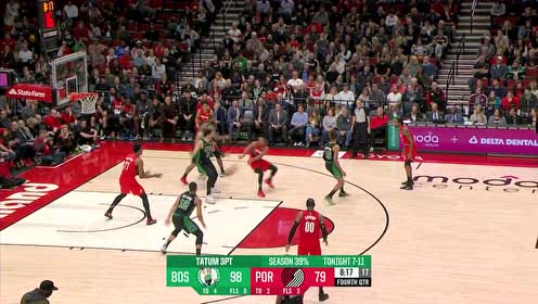 【NBA集锦】CJ回头望月击地妙传 怀特塞德旱地拔葱双臂拽筐暴扣