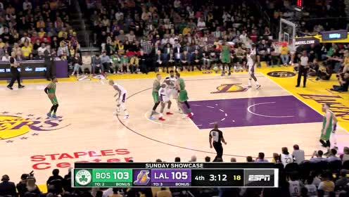 【NBA集锦】小伙有点狠 塔图姆转身过人单枪匹马上篮得手