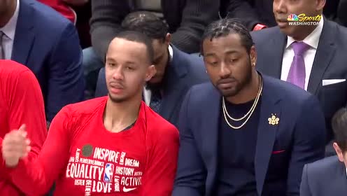 【NBA录像回放】独行侠vs奇才第2节 比尔强硬突破打成2+1