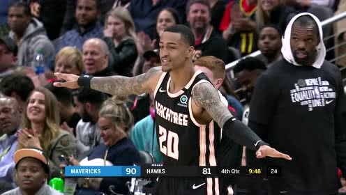 【NBA集锦】独行侠失误送大礼 雷迪什抢断反击单臂战斧劈扣