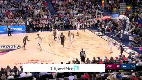 【NBA录像回放】骑士VS鹈鹕第4节  霍乐迪颜射三分