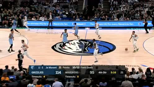 【NBA集锦】今天发挥无可挑剔 莫兰特篮下接球放篮再进