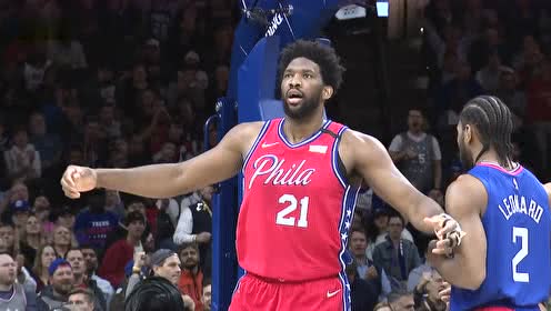 【NBA集锦】恩比德开场强打2+1 大帝张开双臂拥抱嘘声掌声