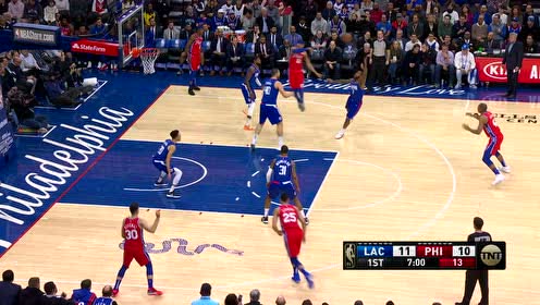 【NBA集锦】76人三分连珠炮 霍福德和哈里斯接力三分