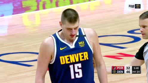 【NBA集锦】约基奇面对包夹另辟蹊径 助攻埃尔南戈麦斯大力虐筐实为精华