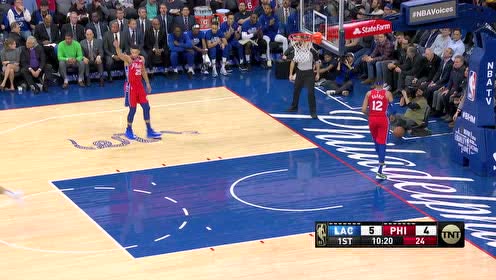 【NBA集锦】机器人模式开启 莱昂纳德迎着大帝抛射命中