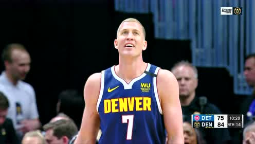 【NBA录像回放】活塞vs掘金第4节 格兰特神准三分