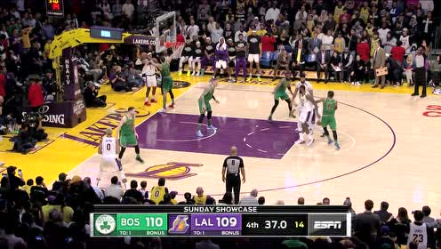 【NBA集锦】要进就进关键球 詹姆斯后仰跳投完成反超