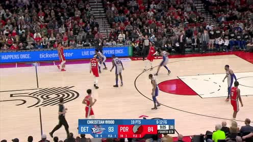 【NBA集锦】追分要看我瓜哥 伍德三分飙中安东尼高难中投回应