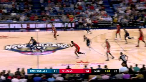 【NBA集锦】没有对比就没有伤害 里德扣飞锡安反击空接暴扣燃爆全场