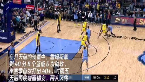 【NBA集锦】湖人vs鹈鹕 詹姆斯和锡安再度过招