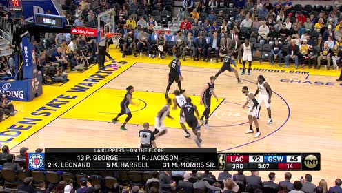 【NBA录像回放】快船vs勇士第3节 哈雷尔肆虐内线