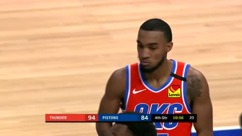 【NBA录像回放】雷霆vs活塞第4节 最后时刻悬念陡生